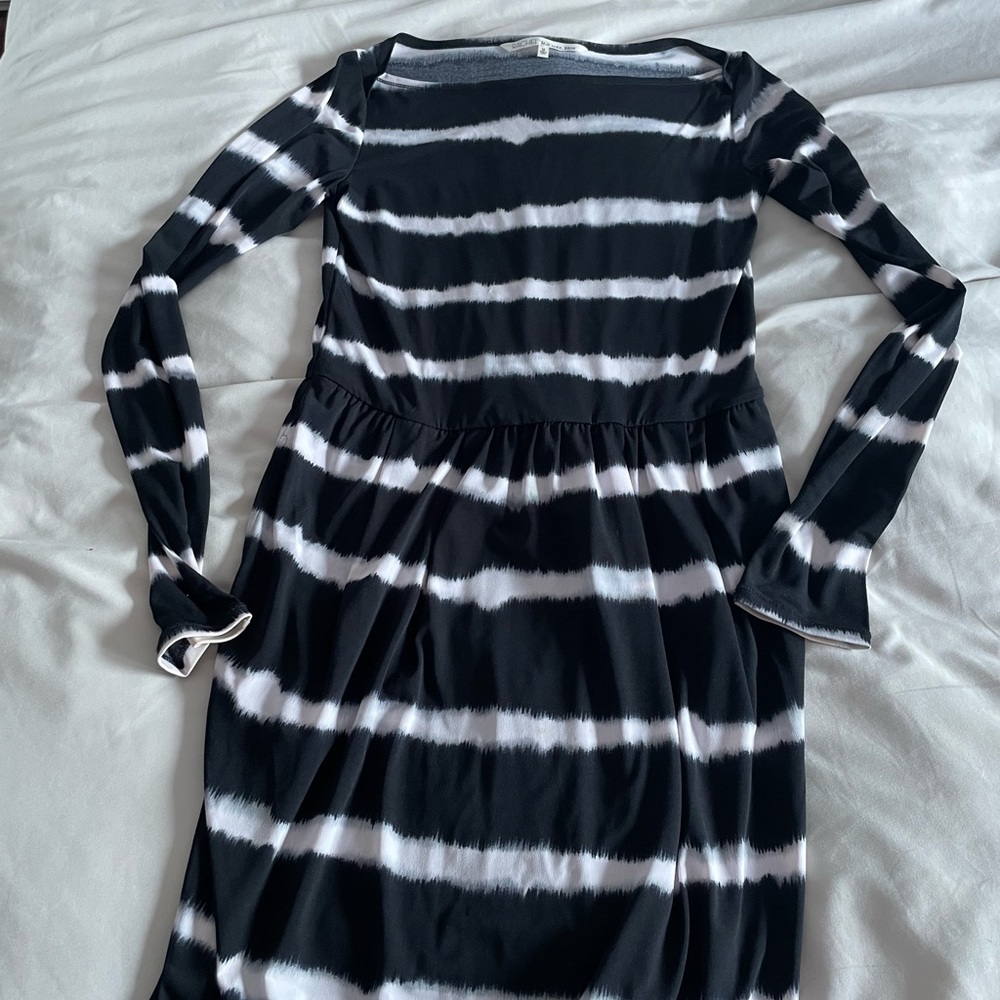 RACHEL Rachel Roy Black and White Sheath Dress